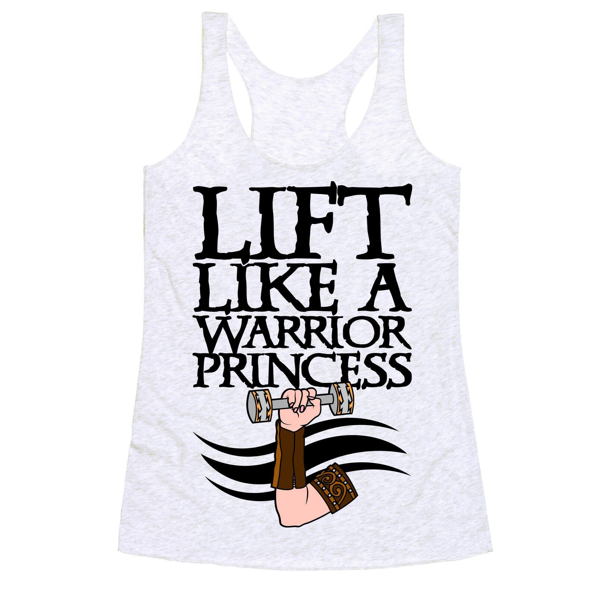 Lift Like A Warrior Princess Racerback Tank
